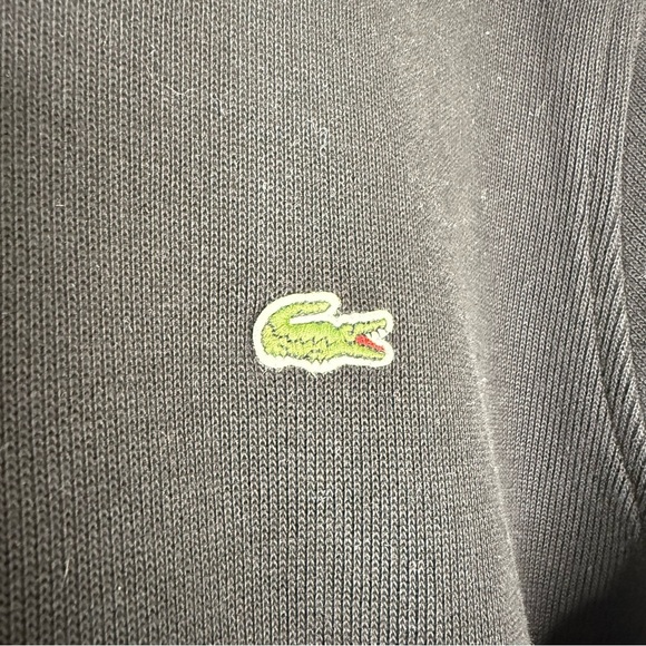 Lacoste Black Quarter Zip Sweatshirt Size XXL - Picture 4 of 5